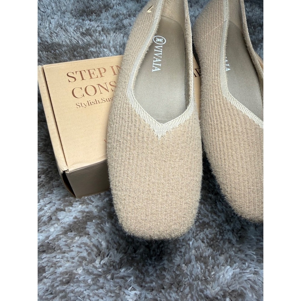 VIVAIA Women's Flats Size EU 40 / US 9 Eco-Friendly Comfort - Picture 3 of 5